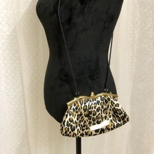 Animal print clutch purse